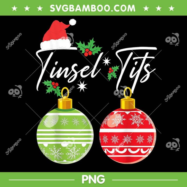 Jingle Balls Tinsel Tits PNG Funny Christmas Chest Nuts
