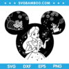 Alice Disney Ears SVG, Alice In Wonderland Disney Princess SVG, Alice in Wonderland SVG DXF EPS PNG