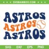 Astros Baseball Team Spirit SVG, Astros Fans SVG, Team Spirit SVG, Boho Wavy Stacked SVG DXF EPS PNG