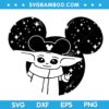 Baby Yoda Disney Mouse SVG, Disney Star Wars Baby Yoda SVG, Disney Mickey Head SVG DXF EPS PNG Baby Yoda Disney Mouse SVG, Disney Star Wars Baby Yoda SVG, Disney Mickey Head SVG DXF EPS PNG