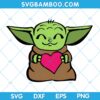 Baby Yoda Heart Love SVG, Star Wars Baby Yoda Pink Heart SVG, Disney Yoda SVG, Baby Pink Heart Yoda SVG DXF EPS PNG Baby Yoda Heart Love SVG, Star Wars Baby Yoda Pink Heart SVG, Disney Yoda SVG, Baby Pink Heart Yoda SVG DXF EPS PNG