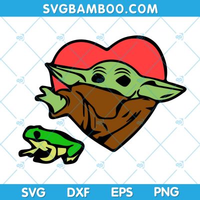 Baby Yoda and Frog SVG, Star Wars Baby Yoda Heart SVG, Star Wars Yoda SVG, Yoda Baby SVG DXF EPS PNG Baby Yoda and Frog SVG, Star Wars Baby Yoda Heart SVG, Star Wars Yoda SVG, Yoda Baby SVG DXF EPS PNG