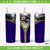 Baltimore Ravens Zipper 20oz Skinny Tumbler Template PNG, Baltimore Ravens Tumbler Wrap PNG, Football Tumbler Sublimation Design PNG Download