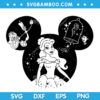 Belle Disney Mouse Ear SVG, The Beauty And The Beast SVG, Disneyland SVG DXF EPS PNG
