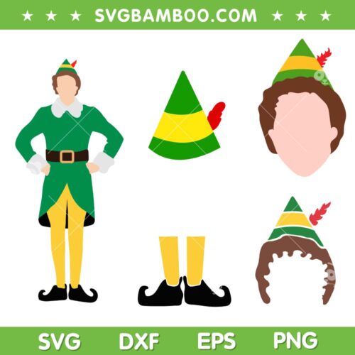 Buddy The Elf SVG Bundle, Christmas Buddy OMG Santa SVG Bundle, Christmas Buddy The Elf SVG DXF EPS PNG