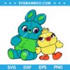 Bunny Ducky Toy Story SVG, Bunny And Ducky SVG, Disney Toy Story 4 SVG DXF EPS PNG