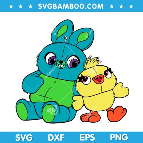 Bunny Ducky Toy Story SVG, Bunny And Ducky SVG, Disney Toy Story 4 SVG DXF EPS PNG