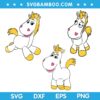 Buttercup Unicorn Toy Story SVG, Buttercup Plush SVG, Disney Toy Story SVG DXF EPS PNG