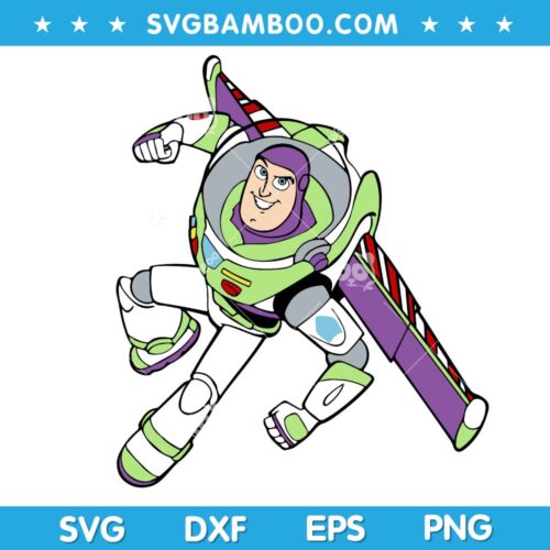 Buzz Lightyear Flying SVG, Buzz Toy Story SVG, Disney Buzz Lightyear SVG DXF EPS PNG