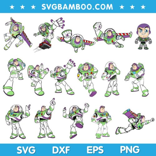 Buzz Lightyear SVG Bundle, Toy Story Buzz SVG Bundle, Disney Buzz Lightyear SVG Bundle DXF EPS PNG