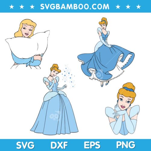 Cinderella SVG, Disney Cinderella SVG, Cinderella Princess SVG, Disney Cinderella Princess SVG DXF EPS PNG