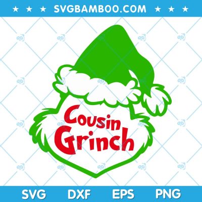 Cousin Grinch Santa Hat SVG, Family Grinch Cousin SVG, Christmas Grinch Hat SVG, Counsin Grinch SVG DXF EPS PNG Cousin Grinch Santa Hat SVG, Family Grinch Cousin SVG, Christmas Grinch Hat SVG, Counsin Grinch SVG DXF EPS PNG