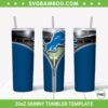 Detroit Lions Zipper 20oz Skinny Tumbler Template PNG, Detroit Lions Tumbler Wrap PNG, Sport Tumbler Sublimation Design PNG Download