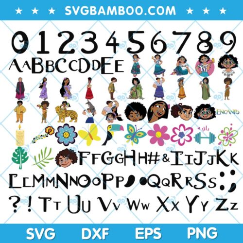 Disney Encanto SVG Bundle, Encanto Characters SVG Bundle, Disney Movies SVG Bundle DXF EPS PNG
