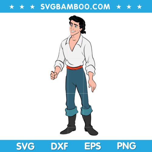 Disney Eric The Little Mermaid SVG, Disney Eric SVG, Disney Eric Ariel SVG, Disney Handsome Eric SVG DXF EPS PNG