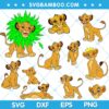 Disney Kid Simba SVG Bundle, I Love Simba SVG Bundle, Simba SVG Bundle, Disney Simba SVG DXF EPS PNG