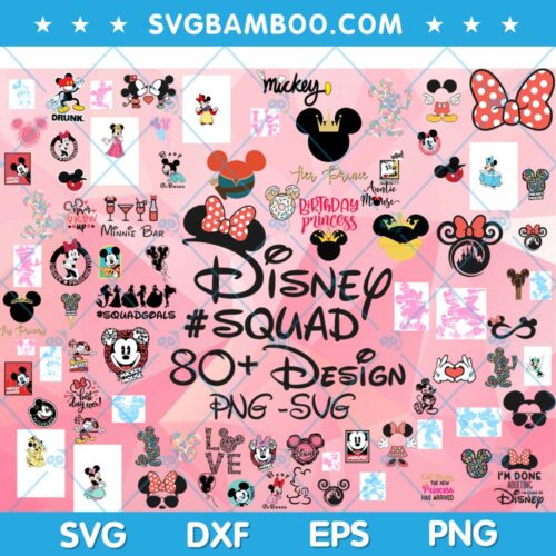Disney Mickey And Minnie SVG Bundle, Disney Mickey Mouse SVG Bundle, Mickey Head SVG Bundle DXF EPS PNG