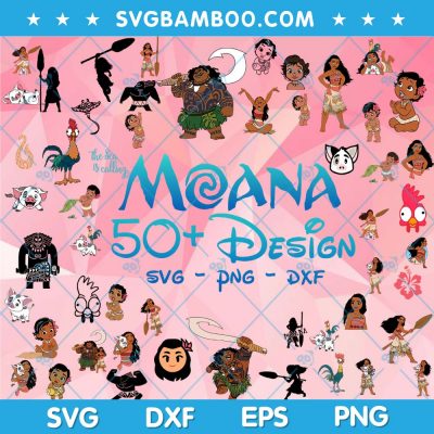 Disney Moana SVG Bundle, Moana 50 Designs SVG Bundle, Disney Character SVG Bundle DXF EPS PNG Disney Moana SVG Bundle, Moana 50 Designs SVG Bundle, Disney Character SVG Bundle DXF EPS PNG