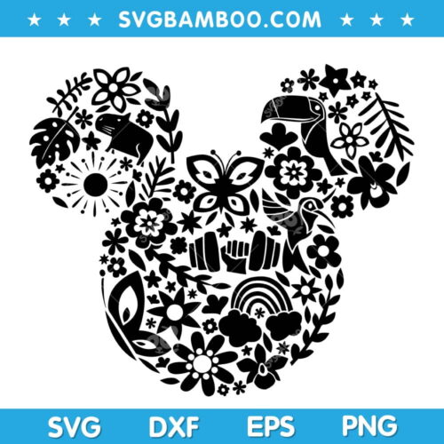 Disney Mouse Ear Encanto SVG, Encanto Mickey Mouse SVG, Disney Encanto SVG DXF EPS PNG