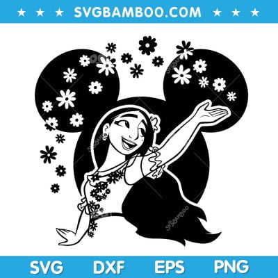 Disney Mouse Encanto Isabela Madrigal SVG, Disney Character Ears SVG, Mickey Mouse Ear Isabela SVG DXF EPS PNG Disney Mouse Encanto Isabela Madrigal SVG, Disney Character Ears SVG, Mickey Mouse Ear Isabela SVG DXF EPS PNG
