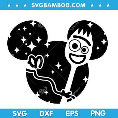Disney Mouse Forky SVG, Disney Character Ears SVG, Toy Story Disney Ears SVG DXF EPS PNG