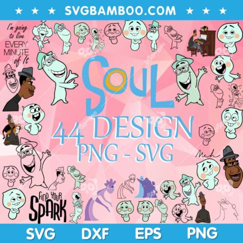 Disney Soul SVG Bundle, Disney Characters SVG Bundle, Disney Find Your Spark SVG DXF EPS PNG