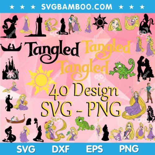 Disney Tangled SVG Bundle, Rapunzel SVG Bundle, Tangled Rapunzel SVG Bundle, Disney Tangled Rapunzel SVG DXF EPS PNG