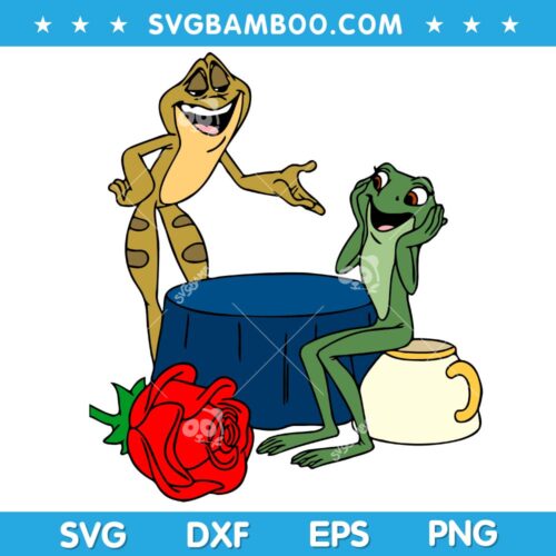 Disney Tiana and Naveen Frog SVG, Tiana Prince Naveen Frog SVG, The Princess and The Frog SVG, Disney Tiana SVG DXF EPS PNG