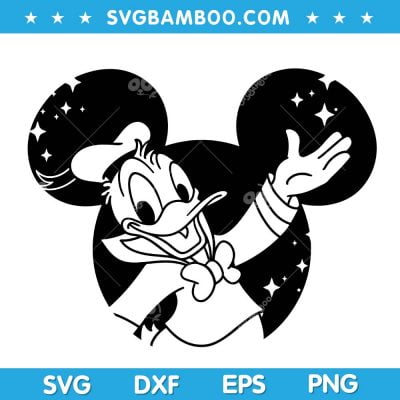 Donald Disneyland Ears SVG, Disney Character Ears SVG, Mickey Head Donald Duck SVG DXF EPS PNG Donald Disneyland Ears SVG, Disney Character Ears SVG, Mickey Head Donald Duck SVG DXF EPS PNG