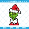 Funny Santa Grinch SVG, Christmas Funny Grinch SVG, Grinch Santa Hat SVG, Wicked Grinch Chirstmas SVG DXF EPS PNG