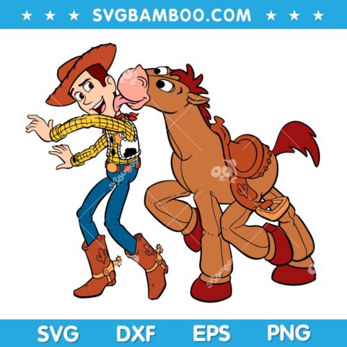 Funny Woody And Bullseye SVG, Disney Bullseye Horse SVG, Toy Story 4 SVG DXF EPS PNG