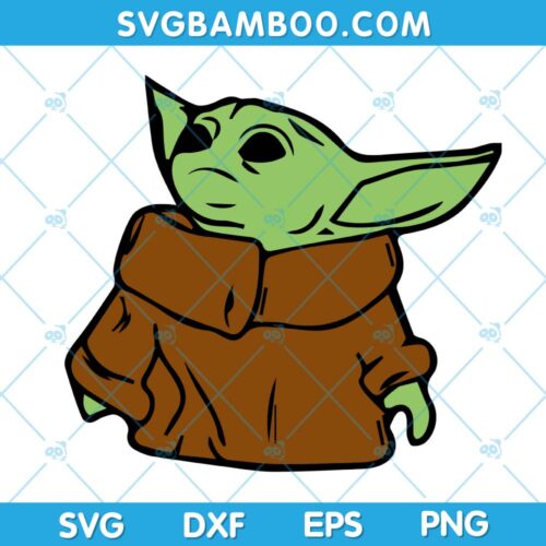 Funny Yoda Star Wars SVG, Baby Yoda Cute SVG, Disney Yoda SVG, Disney Yoda Baby SVG DXF EPS PNG