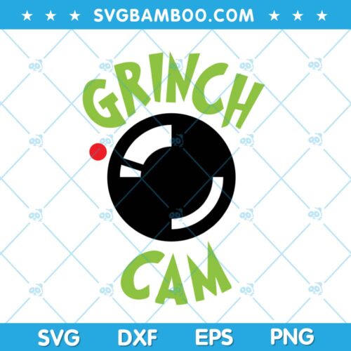Grinch Cam SVG, Christmas Grinch Eye SVG, Grinch Big Black Eye SVG, Christmas Grinch SVG DXF EPS PNG