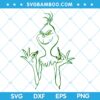 Grinch Cricut File SVG, Christmas Grinch Candy Cane SVG, Christmas Grinch SVG, White Grinch SVG DXF EPS PNG