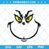Grinch Face SVG, Grinch Face Black and White SVG, Wicked Grinch SVG, Grinch Face Christmas SVG DXF EPS PNG