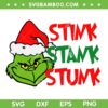 Grinch Face Stink Stank Stunk 2022 SVG, Grinch Christmas 2022 SVG, Christmas 2022 Grinch Face SVG DXF EPS PNG