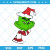 Grinch Santa Hat SVG, Christmas Grinch SVG, Santa Grinch with Hat SVG, Funny Grinch Santa SVG DXF EPS PNG