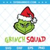 Grinch Squad Santa Hat SVG, Wicked Grinch Santa Hat SVG, Christmas Grinch Face SVG, Grinch Santa Hat SVG DXF EPS PNG