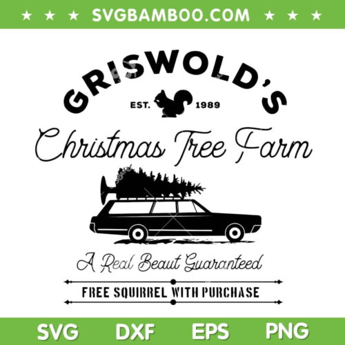 Griswolds Christmas Tree Farm SVG, Christmas Truck Tree SVG, Holiday Graphics SVG DXF EPS PNG