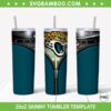 Jacksonville Jaguars Zipper 20oz Skinny Tumbler Template PNG, Jacksonville Jaguars Tumbler Wrap PNG, Sport Team Tumbler Sublimation Design PNG Download