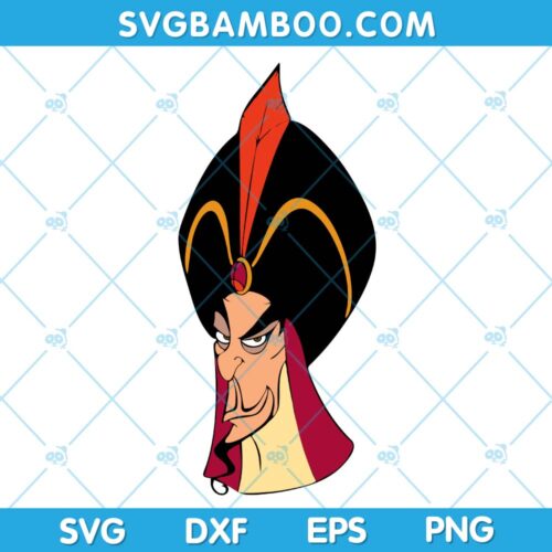 Jafar Aladdin SVG, Disney Jafar Characters SVG, Jafer Face SVG, Disney Character SVG DXF EPS PNG