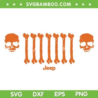 Jeep Bone Grille Orange SVG, Jeep Bone SVG, Trending Skull And Bone SVG, Orange Bone Skulls SVG DXF EPS PNG Jeep Bone Grille Orange SVG, Jeep Bone SVG, Trending Skull And Bone SVG, Orange Bone Skulls SVG DXF EPS PNG