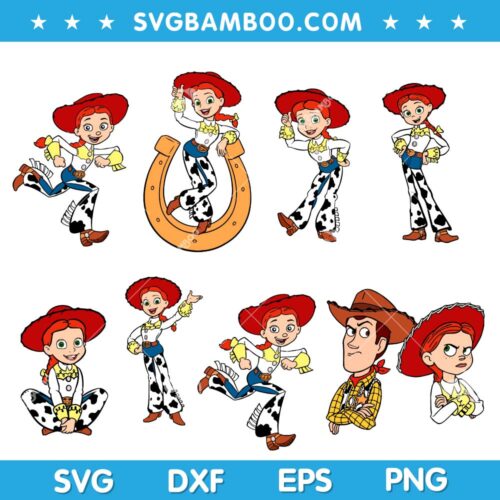 Jessie SVG Bundle, Toy Story Jessie SVG Bundle, Disney Jessie SVG Bundle DXF EPS PNG