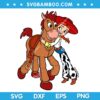 Jessie Love Bullseye SVG, Toy Story Jessie Love Horse SVG, Disney Jessie And Bullseye SVG DXF EPS PNG