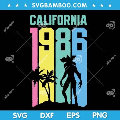 Junior Stranger Things California 1986 SVG, Rainbow Stripe Demogorgon Racerback SVG, Stranger Things D and D SVG DXF EPS PNG Junior Stranger Things California 1986 SVG, Rainbow Stripe Demogorgon Racerback SVG, Stranger Things D and D SVG DXF EPS PNG