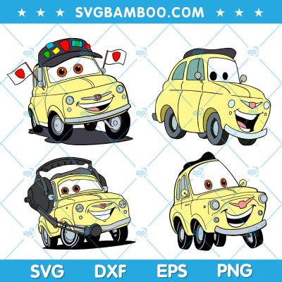 Luigi Car SVG Bundle, Pixar Luigi Car SVG Bundle