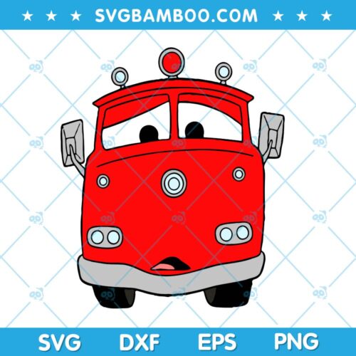Mack Cars SVG, Pixar Mack Cars SVG, Disney Mack Cars SVG, Disney Character Mack SVG DXF EPS PNG