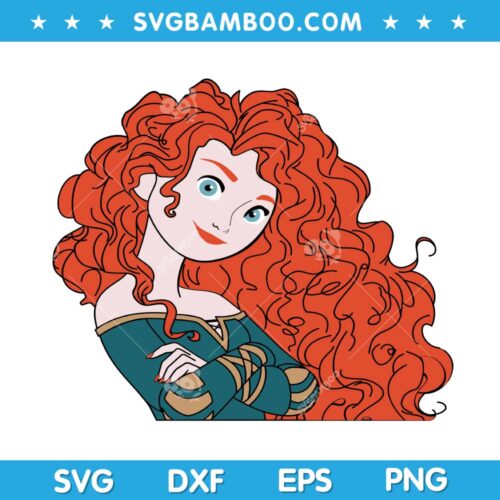 Merida SVG, Disney Merida SVG, Disney Character Merida SVG, Merida Princess SVG DXF EPS PNG