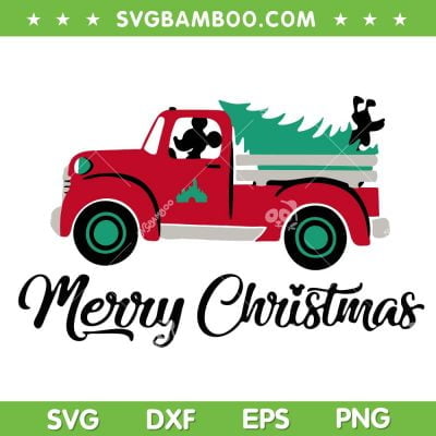 Mickey Christmas Truck SVG, Mickey Merry Christmas Truck SVG, Christmas Truck And Tree SVG DXF EPS PNG Mickey Christmas Truck SVG, Mickey Merry Christmas Truck SVG, Christmas Truck And Tree SVG DXF EPS PNG