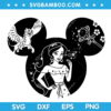 Mickey Ear Elena of Avalor SVG, Disney Character Ears SVG, Disney Mouse Princess SVG DXF EPS PNG